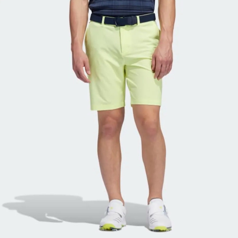 Greyson Men's Light Yellow Flat Front Shorts